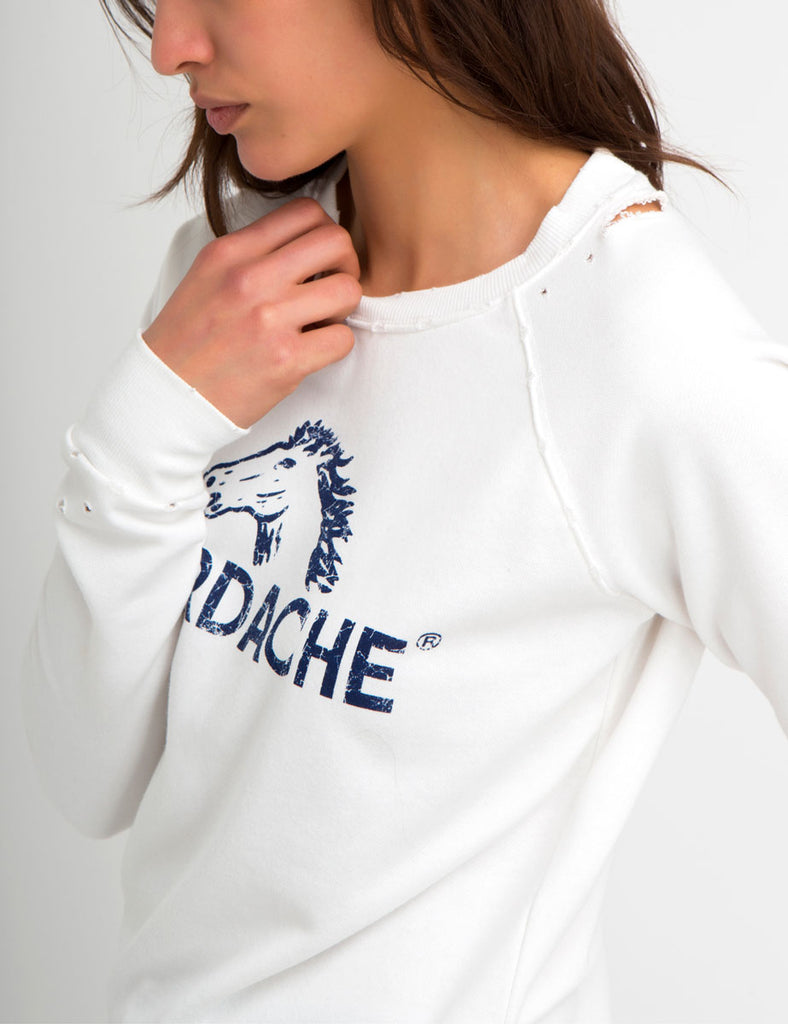 Madison Distressed Logo Graphic Sweatshirt – Jordache