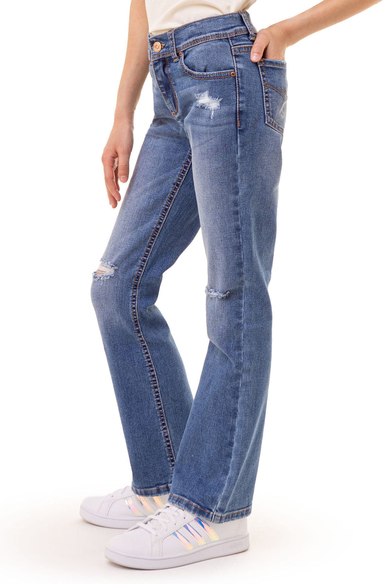 Girls Destructed Bootcut Jeans – Jordache