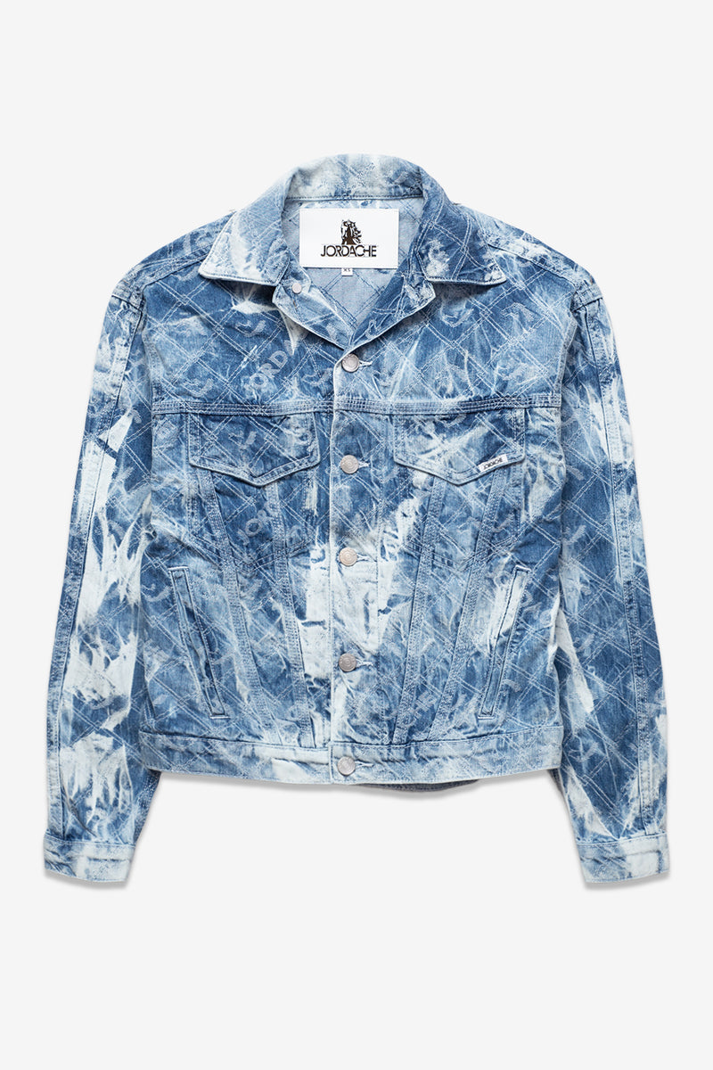 Style & Co Tie-Dyed Denim Jacket, Created for Macy's - Macy's