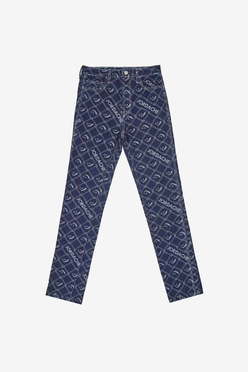 Louis Vuitton Sz 2 Grey Denim Monogram Cropped Jeans Capri Pants