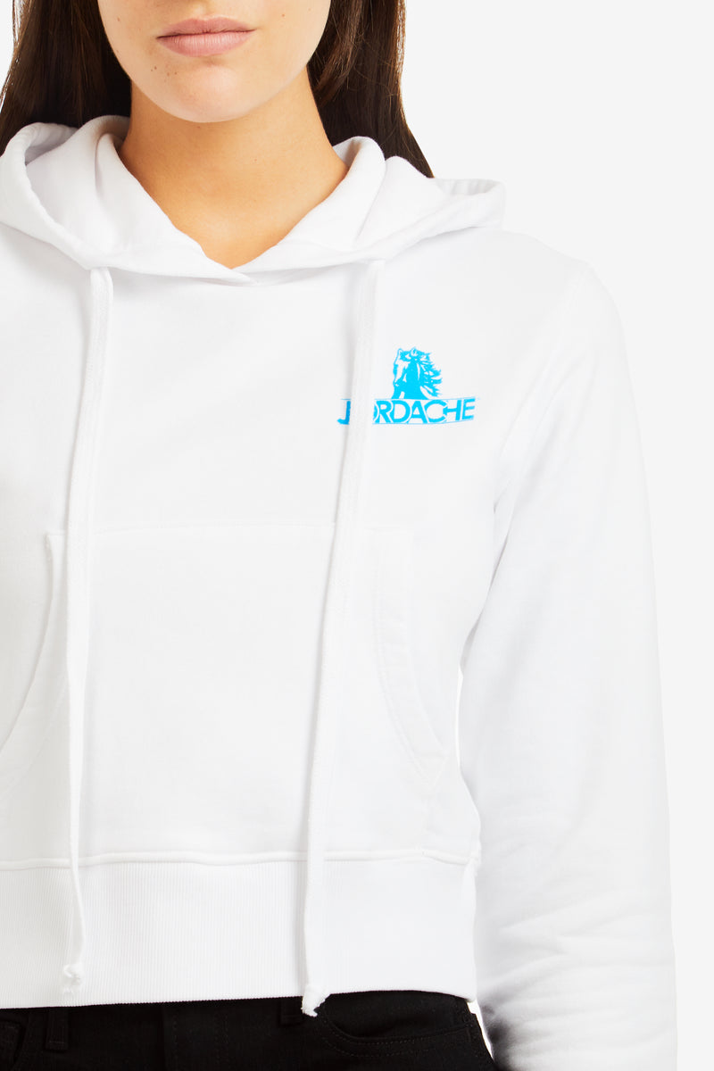 Blue Mini Logo Hooded Sweatshirt – Jordache